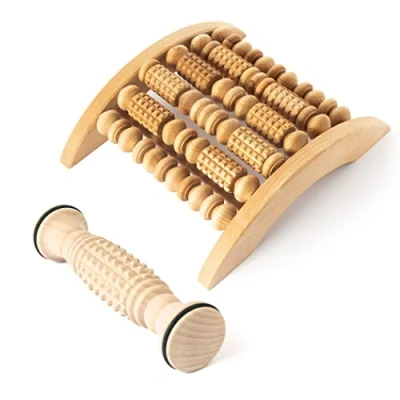 Image of tuuli Accessories Massage Roller Massager Foot Set Wooden