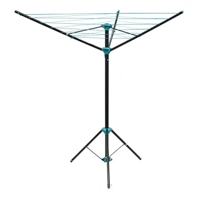 Image of JVL 3 Arm Portable Free Standing Rotary Airer, 16 Metre, Grey (11 205)