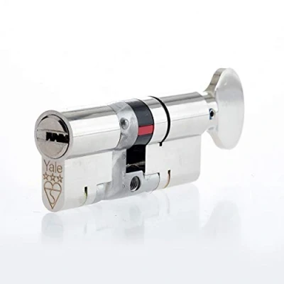 Image of Yale Anti Snap 3 Star Euro Tumbturn Cylinder, High Security, Nickel Finish, 35:35 (70 mm)