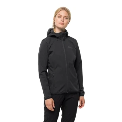 Image of Jack Wolfskin Bornberg Hoody Soft shell jacket, Women&#039;s, Size: Small, Black