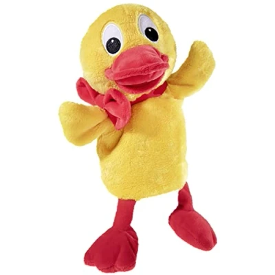 Image of Heunec &amp; KG and His Friends Hand Puppet Grs/PET Plush, Yellow/Red