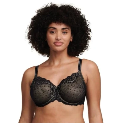 Image of Chantelle Women&#039;s Rive Gauche Full Coverage Bra, Opaque, Black, 32E