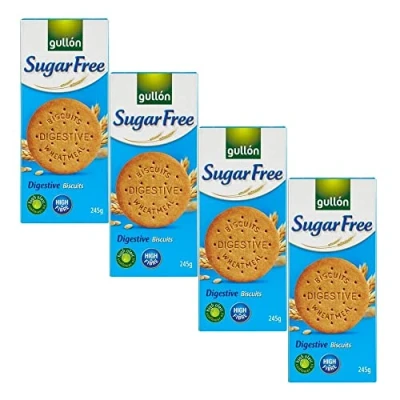 Image of 4 x 245g Original Digestive Cookies Biscuits Sugar Free