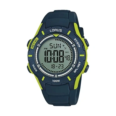 Image of Lorus Boys Chronograph Digital Watch with Silicone Strap R2365MX9