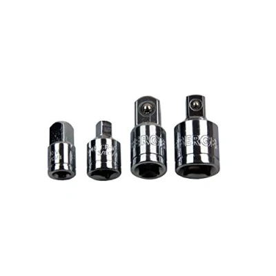 Image of Bergen 4 Piece Socket Adapter Set 1/4&quot;, 3/8&quot; &amp; 1/2&quot; Drive 1255