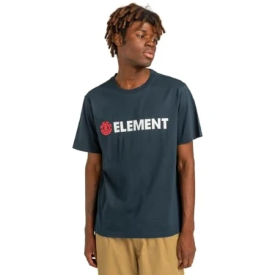 Image of Element Blazin Print Tshirt, Men&#039;s, Size: XS, Eclipse navy