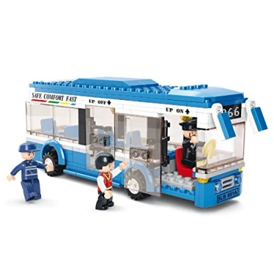 Image of Sluban M38 B0330 Single Decker Bus, Blau, Small