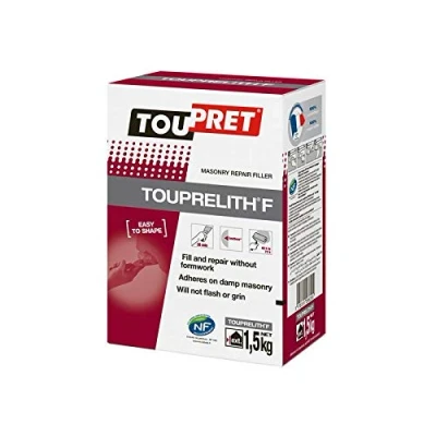 Image of Toupret Touprelith F Exterior Masonry Repair Filler 1.5kg