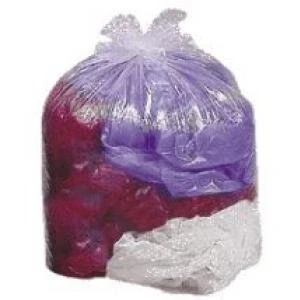 Image of Clear Compactor Sacks 20&quot; x 34&quot; 47&quot; Long Very Heavy Duty 250g 20kg CHSA Rated Cases 200 Bags