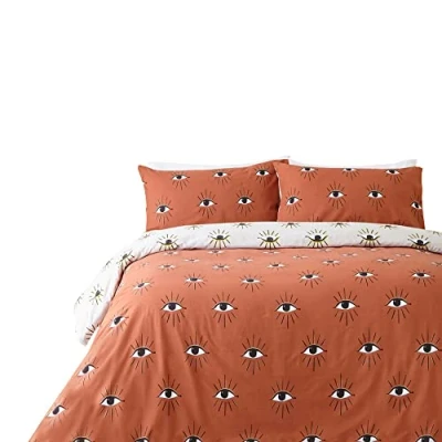 Image of furn. Theia Duvet Cover Set, Polycotton, Clay Pink, King