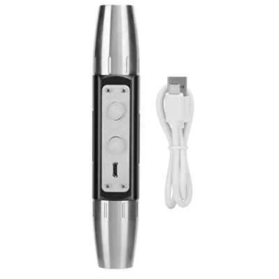 Image of Portable Handheld UV Flashlight Torch Double HeadJewelry Appraisal Identification Detector Lamp DX4 Four Light Source USB Rechargeable