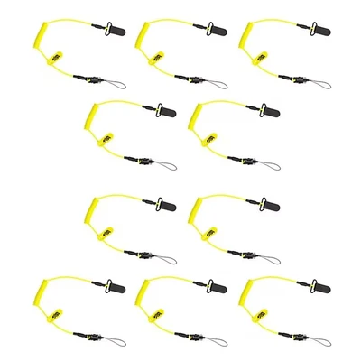 Image of BearTOOLS Lightweight Coil Lanyard Tough Scaffold Leash with Dual Clip Points, Coiled to Reduce Snagging, Ultra Durable, Premium Quality Tether, Ideal for Items up 0.9kg, Tools, Construction (10)