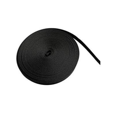 Image of On1shelf 10mm Wide Black Nylon Heavy Duty Polypropylene Webbing Strap 10m (10mm)