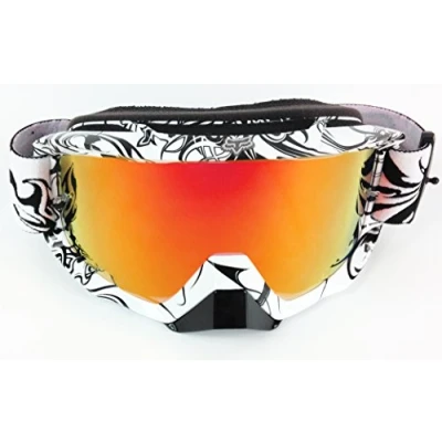 Image of Airspec Goggle Shop Chrome Mirror Lens to fit FOX Motocross MX Goggles (Red Inferno Mirror)