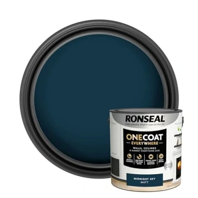 Image of Ronseal One Coat Everywhere Paint Midnight Sky Matt 2.5L