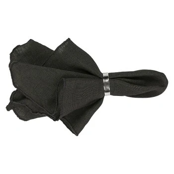 Image of Broste Copenhagen GRACIE X2 &#039;s Napkin in Black