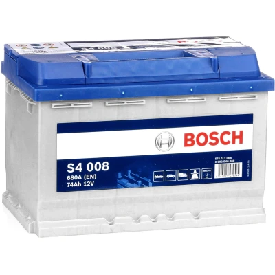 Image of JZW915105A Starter battery BOSCH S4 0 092 S40 080 12V 74Ah 680A B13 Lead acid BMW: 3 Saloon, Convertible, Touring, VOLKSWAGEN: Bora Saloon