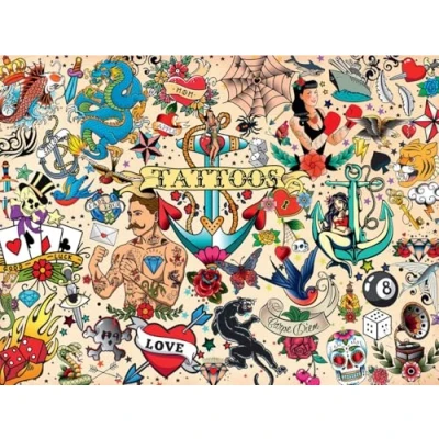 Image of Buffalo Games Tattoopalooza 1500 Piece Jigsaw Puzzle