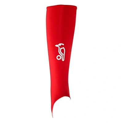Image of Kookaburra Shin Sleeves, Red, Small