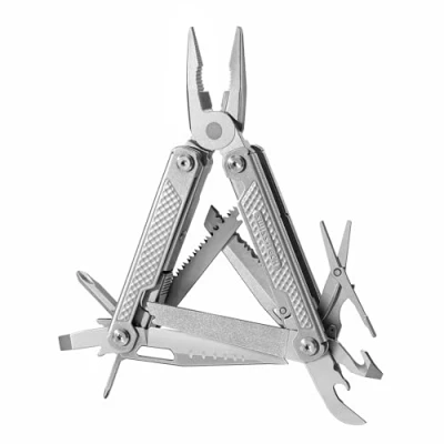 Image of Swiss+Tech Multi Tools EDC, 17 in 1 Multitool Pocket Pliers, Wire/Rope Cutter, Can Opener, Screwdrivers, Wood Saw, Scissors, File, Pliers for Camping Hiking Repairing