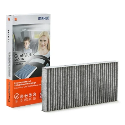 Image of 46844822, 51805219 Pollen filter MAHLE ORIGINAL LAO 117 VAUXHALL: Corsa Mk2, COMBO TOUR Vectra Mk2 CC, SAAB: 9 3X Estate, 3 Saloon, Estate