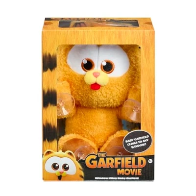 Image of The Garfield Movie Official Baby 8&quot; Suction Cup Plush Cute Soft with Cups Will Cling to Your Windows!