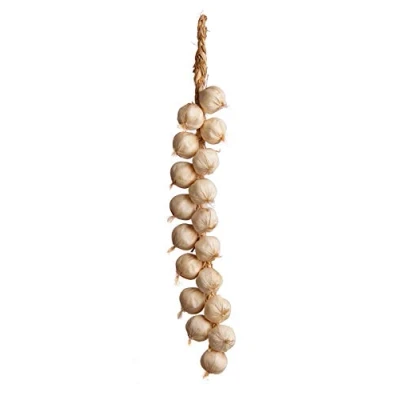 Image of Best Artificial Hanging Vegetable String Decorative Realistic Display New Pepper Fruit (Garlic String)