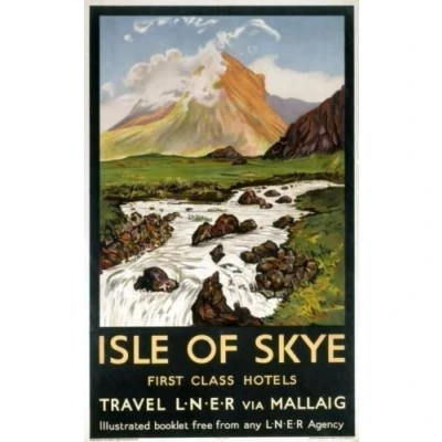 Image of EpochSign ISLE OF SKYE VINTAGE RETRO TRAVEL Metal Tin Sign POSTER WALL PLAQUE 8x12 inches