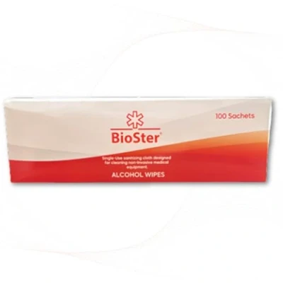 Image of BioSter unique Alcohol Wipes Single Use Sanitizing cloth Proven 99.999% Kills Rate against Germs &amp; Bacteria (100 Sachets (Pack of 1)) (1)