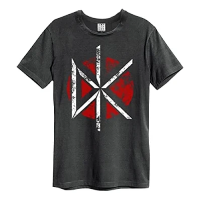 Image of Amplified Unisex Adult Logo Dead Kennedys T Shirt (XL) (Charcoal)