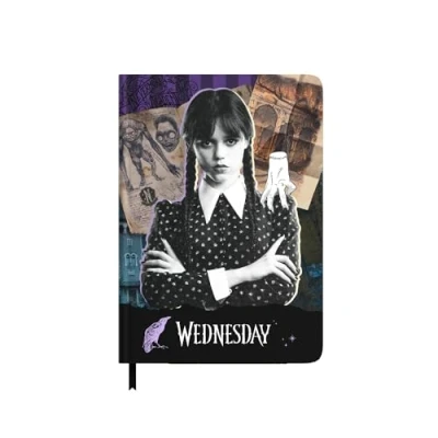 Image of Grupo Erik Wednesday Premium A5 Notebook Bullet Journal Notebooks Notepads Notepad Addams Gifts Cool