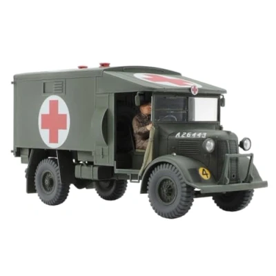 Image of TAMIYA 32605 1:48 Brit. 2 tons. 4 x Ambulance, Plastic, Military kit, Standing Model Building, Multicoloured