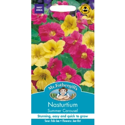Image of Mr Fothergill?s Seeds Ltd 21329 Flower Seeds, Nasturtium Summer Carousel