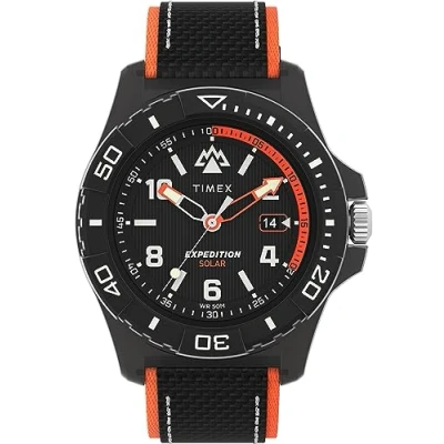 Image of Timex Men&#039;s Expedition North 46 mm Watch Black Eco Friendly Two Piece Quick Release Strap Dial Case TW2V66100