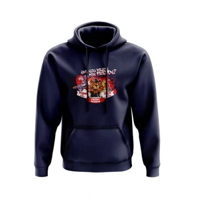 Image of Ready For Freddy? Hoodie Pullover Survival Horror Hostile Video Game Character Inspired Gamer Five Nights Fazbear&#039;s Pizza Adult Teen Gift Present (Small, Oxford Navy Prime)