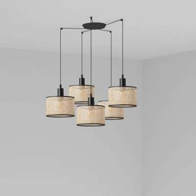 Image of Mambo Cluster Pendant Ceiling Light Beige, E27