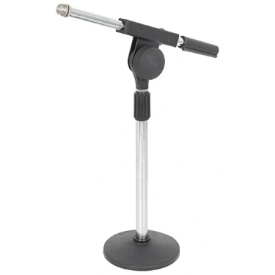Image of qtx 952.336UK Microphone Desk Stand with Boom Arm