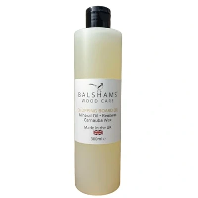 Image of Chopping Board Oil 300ml Mineral Oil, Beeswax, Carnauba Wax Restore and Protect Wooden Cutting Boards, Butcher&#039;s Blocks, Counter Tops, Utensils Balsham&#039;s Wood Care