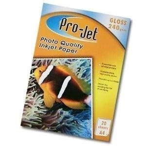 Image of ProJet 240gsm Gloss A4 Paper 20 sheets Brand Photo single sided