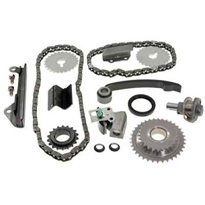 Image of 1302853Y10, 1302853Y10S1, 130770M300, 130770M300S1 Timing chain Kit BLUE PRINT ADN173503C with tensioner, slide rails Simplex, Closed