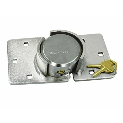Image of Marksman 59112c 73MM Heavy Duty Round Padlock Lock and HASP