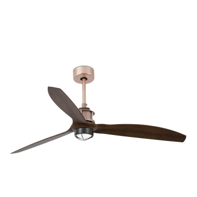 Image of Just Fan 128cm Copper, Wood Ceiling with DC Motor, 3000K Light