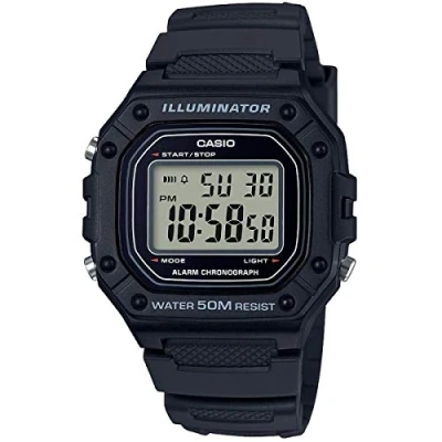 Image of Casio Collection Mens Black Watch W 218H 1AVEF One Size