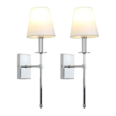 Image of DCOC Wall Sconces Battery Operated Lamp Set Of 2 Dimmable，Battery Powered Light Fixtures With Remote Control non Hardwired Sconce Easy To Install for Bedroom Farmhouse Bedside Reading