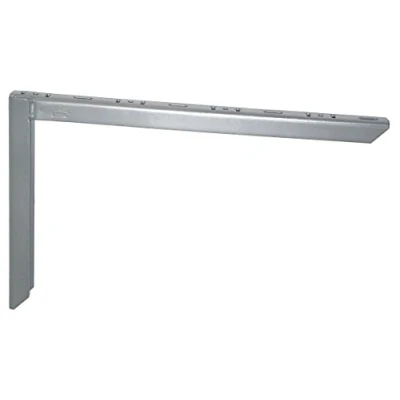 Image of Element System Heavy Load Shelf Brackets, white aluminium steel (Set of 2), 250 x 400 mm, Made in Germany