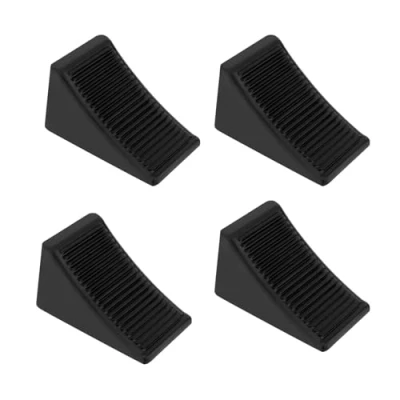 Image of Skyplanet 4 PCS Wheel Chocks Heavy Duty Extra Large Solid Rubber Chock for Your Camper,Trailer,RV,Truck,Car or ATV
