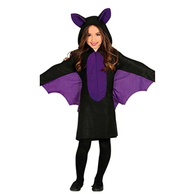 Image of FIESTAS GUIRCA Girls Flying Bat Dress Fancy Costume Halloween Age 10 12 Years