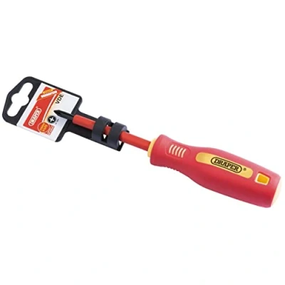 Image of Draper Fully Insulated Soft Grip Cross Slot Screwdriver, No.1 x 80mm