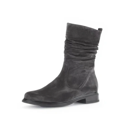 Image of GABOR new Greendale 52.793 mid calf suede slouch boots (Dark Grey 39, UK Footwear Size System, Adult, Women, Numeric, Wide, 4)
