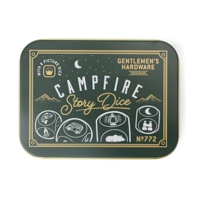 Image of Gentlemen&#039;s Hardware Choose Your Own Adventure Camping Game In Travel Tin, Campfire Story